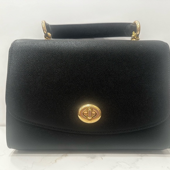 Coach Tilly Top Handle Crossbody Bag in Black - Picture 3 of 7